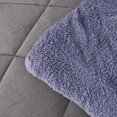 thumbnail image 4 of Jin Mai Lan Solid Gray Polyester heavy thick blanket Bed Blankets, King, Gray, 3-Pieces, 4 of 5