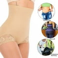 thumbnail image 5 of Lilvigor Women Waist Cincher Girdle Tummy Slimmer Sexy Thong Panty Shapewear High Rise Body Shaper Shorts, 5 of 6