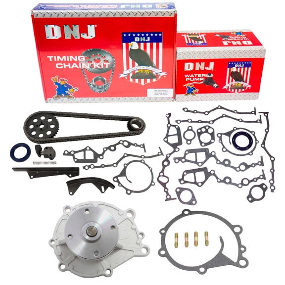 DNJ TK601BWP Timing Chain Kit with Water Pump Fits Cars & Trucks 81-83 Nissan 2.2L L4 SOHC 8V