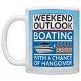 thumbnail image 2 of ThisWear Boat Lovers Mugs Outlook Boating with a Chance of Hangover 2 Pack Mug Coffee Mugs Clouds, 2 of 4