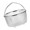 thumbnail image 4 of Stainless Steel Steamer Basket, Metal Steamer Insert Steaming Rack with Handle for Washing Fry Steam Cook Fruits Vegetables, 4 of 7