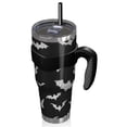 thumbnail image 2 of 40oz Tumbler,Halloween Bat Silhouettes Insulated Tumblers with Removable Handle,Stainless Steel Double Vacuum Coffee Tumbler Cup with Straw for Home,Office,Travel,Party, 2 of 5