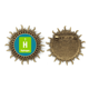 thumbnail image 1 of H. Elemento químico de hidrógeno ciencia Pin de gancho de metal vintage con forma de sol Unbranded M, 1 of 3
