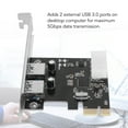 thumbnail image 4 of Expansion PCIe To USB3.0 Expansion Card 5Gbps 2 Ports 4Pin Power Plug And Play PCIe Controller Card For Win Desktop PC, 4 of 8