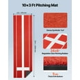 thumbnail image 2 of VEVOR Tapis de Lancer de Softball 10x3ft Monticule de Caoutchouc de Lancer de Baseball pour Intérieur Extérieur, 2 of 9