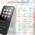 thumbnail image 4 of Mp3 clásico de 16 GB con batería ultralarga, duración de hasta 70 horas de reproducción de música con pantalla de 1,8 pulgadas, reproductor de MP3 deportivo pequeño para niños/adultos (ranura para tarjeta de memoria de hasta 128 GB) -A02S negro Sincero Electrónica, 4 of 5