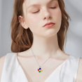 thumbnail image 4 of Collar LONAGO de plata de ley 925 para mujeres con conciencia del autismo, 4 of 7