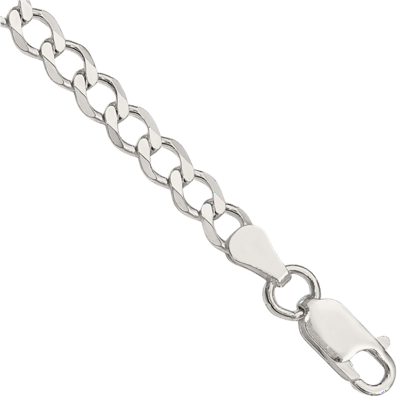 925 Sterling Silver 5.3mm Curb Link Chain Bracelet
