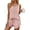 Pink, variant on MOSHU Two Piece Lounge Sets for Women Solid Tank Tops and Knot Front Shorts Pajama Sets Drawstring Loungewear