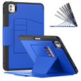 thumbnail image 2 of Dteck Luxury Business Case for iPad Pro 11 inch (M4) 2024,Mangetic Leathe Card Slots Smart Case Built-in Pencil Holder Shockproof TPU 7 Viewing Angles Stand Folio Cover,Blue, 2 of 10