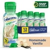 Glucerna Hunger Smart Shake, To Help Manage Blood Sugar, Homemade Vanilla, 11.5 fl oz (3-4 Packs)