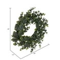 thumbnail image 3 of Vickerman 24" Artificial Green Spiral Eucalyptus Wreath, 3 of 5