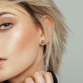thumbnail image 3 of Everly Women's Topaz and 14k White Gold Earrings, 3 of 6