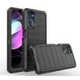thumbnail image 4 of Motorola Moto G 5G 2022 Case, Heavy Duty Rugged Defender Case with [Belt Clip Holster] [Built in Screen Protecotr], Shockproof Full Body Protection Kickstand Cover for Moto G 5G (2022) - Black, 4 of 4