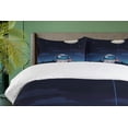 thumbnail image 4 of Ambesonne Space Duvet Cover Sets, Astronaut with a Moon, 2-King, Indigo and Pale Grey, 4 of 7