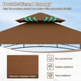 thumbnail image 5 of Costway 8' x 5' Grill Gazebo with 2 Shelves 7 Hooks Metal Frame Soft Top Brown, 5 of 10