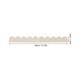 thumbnail image 6 of OUNONA 6-Piece Beige Scalloped Wood Trim Moulding for Walls and Cabinets, Unfinished Edge Decorative Craft Supplies, 6 of 8
