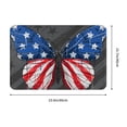 thumbnail image 3 of Daiia Butterfly With USA Flag Front Door Mat, Heavy Duty Durable Welcome Mat for Outdoor Indoor, Dirt Trapper Waterproof Super Absorbent Door Mat, 16" x 24", 3 of 9