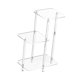 thumbnail image 4 of Aprílico altismo acrílico Mesa lateral de acrílico Organizador de ensamblaje fácil Tabla final minimalista 3 Nivel para el baño Toyadores de cocina de Cuadrado, 4 of 8