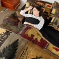 thumbnail image 4 of Castle Fairy Twin 7-Piece Safari Deer Bear Comforter Set - Rustic Cabin Jungle Bedding, 4 of 8