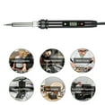 thumbnail image 2 of Digital 80W Electric Soldering Iron Pen Adjustable Temperature Welding Tool 110V(White), 2 of 7