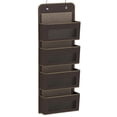 thumbnail image 2 of Over Puerta Colgante Bolsa de almacenamiento 6 Bolsa Dormitorio Sala de estar Kids Nursery Zapato Malla Pocket Holder Gabinetes Organizador de interiores Café Inevent HA028557-02, 2 of 7