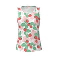 thumbnail image 3 of Picia Strawberry Pattern Women's Workout Tank Top,Breathable Activewear,Slim Fit Athletic Top,Versatile Workout Moisture-wicking top-XX-Large, 3 of 9
