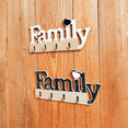 thumbnail image 6 of Wooden Home Decoration Key Holder,Self Adhesive or Drilling Key Rack,Key Hook Wall Mounted,Key Holder for the Home White, 6 of 8