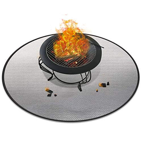Fireproof Mat|Ember Mat|Fire Pit Mat/Pad|Grill Mat|Fire Pit Heat Resistant Mat|Fire Pad Deck Protector 36 inch for Outdoors BBQ,Bonfires Grass,Patio Mat,Fire Resistant Pad for Under fire Pit - Walmart.com