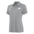 thumbnail image 2 of Women's Antigua  Gray Detroit Lions Reprocess Polo, 2 of 4