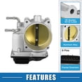 thumbnail image 4 of Unique Bargains 1 Pcs Throttle Body for Nissan Armada 5.6L V8 - Gas 2017-2022 Replace No.16119-1LA0A/16119-1LA0C, 4 of 6