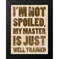 thumbnail image 2 of Grey, Jace 12x14 Black Modern Framed Museum Art Print Titled - Well Trained, 2 of 5