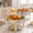 Half Gold Frame, variant on FEMCHIC 7QT Gold Chafing Dishes for Buffet 4 Pack, Chafing Dish Buffet Set Stainless Steel, Round Chafing Dishes with Glass Lid & Lid Holder, Smooth Mirror Polish for Party Events Wedding