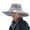 Light Gray, variant on gcong Solar Fan Hat, Wide Brim Solar Fan Outdoor Fishing Hat Sun Hat for Men Women Fishing Hats, UPF 50+