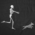 thumbnail image 2 of Womens Funny T Shirts Skeleton Chasing Dog Sarcastic Halloween Graphic Novelty Tee for Ladies Womens Graphic Tees, 2 of 7