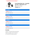 thumbnail image 2 of Power Window Motor Gear - Compatible with 1984 - 1986 Chrysler Laser 1985, 2 of 2