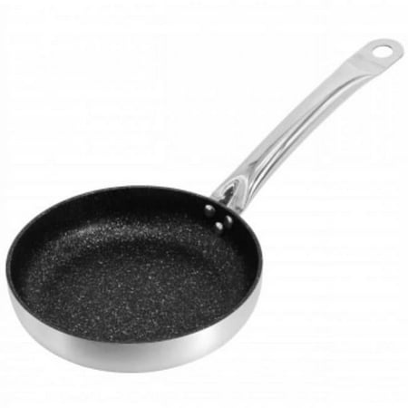 Korkmaz A2851 9 in. Gastro Proline Professional Series Tava & Frypan, Brushed Silver
