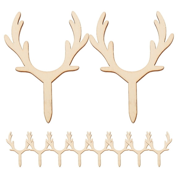 10 Pcs Hunting Cupcake Toppers Cake Insert Baby Child 8.00X6.00X0.20CM Beige