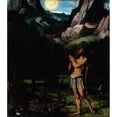 thumbnail image 3 of Moretto Da Brescia 15x17 Black Modern Framed Museum Art Print Titled - St. John the Baptist in the Wilderness (circa 1535), 3 of 5