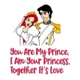 thumbnail image 2 of Royalty You Are My Princess I Am Your Prince Together Goodness Dream Big Act Like A Lady Girls Love Beautiful Crown Unicorns Sweet Decorating Ideas Wall Decal Sticker - Size: 32 In X 40 In, 2 of 5