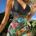 thumbnail image 4 of EGNMCR Women's Swimwear One Piece Slimming Skirt Tummy Control Swimdress Bathing Suit on, 4 of 5
