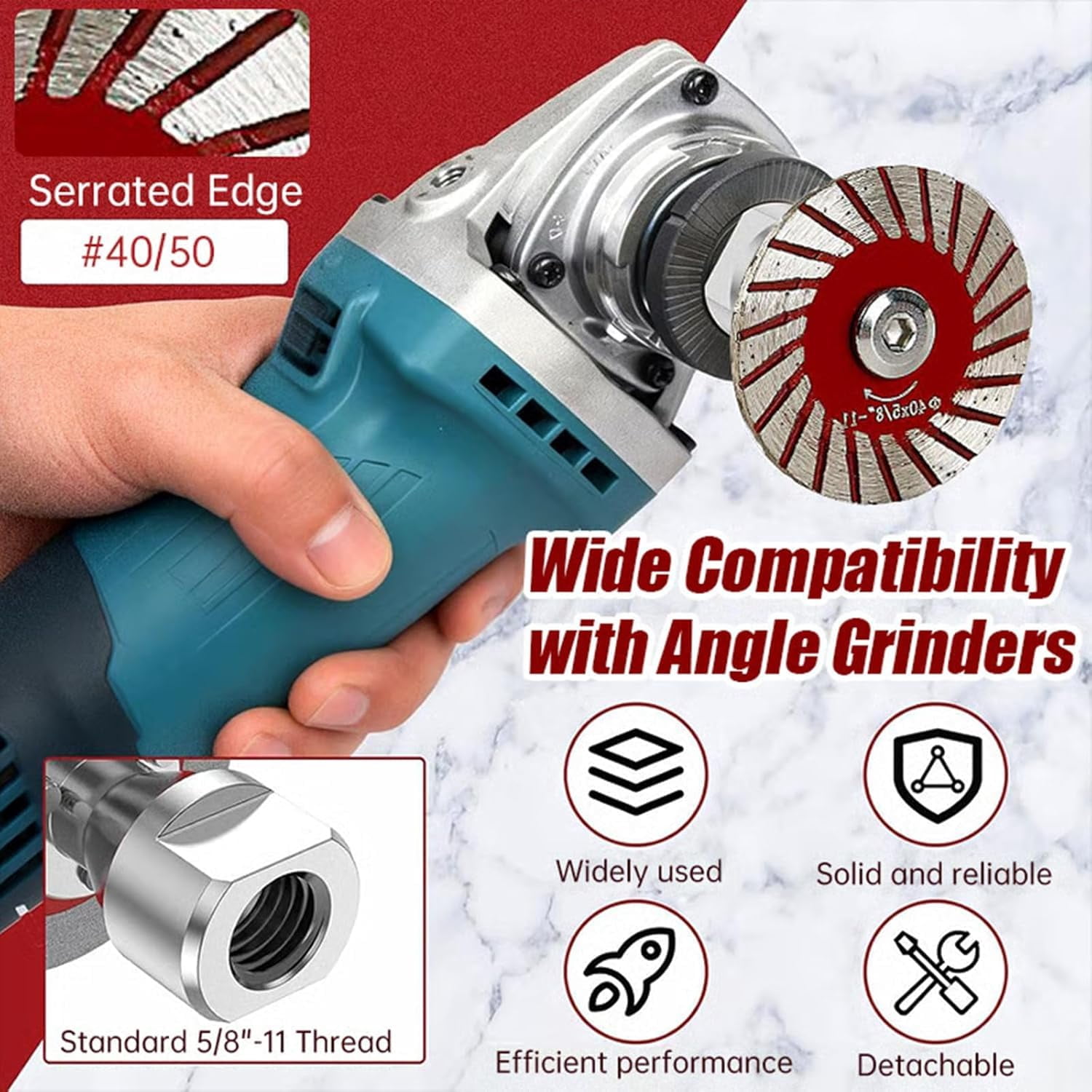 1.57 Diamond Saw Blades Set - Precision Stone Cutting Made Easy, 3pcs/5pcs 1.57 40mm Diamond Saw Blades for Granite, Marble, Sandstone, Multi-Functional Mini Diamond Cutting Blade Set