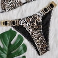 thumbnail image 3 of Neinkie Bikini Set Rhinestone Halter Swim Bra and Thong Swimsuit Swimwear Y2k Clothes, 3 of 7