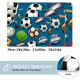 thumbnail image 2 of Football Polyester Non-Slip Area Rug Floor Mats – Machine Washable Office Mat, 2 of 6