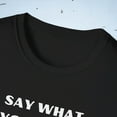 thumbnail image 3 of I CAN'T WAIT TO CLAP BACK FUNNY SKELETON SLANG Unisex Softstyle T-Shirt, 3 of 8