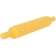 thumbnail image 2 of Rodillo para fondant, rodillo de plástico en relieve, mango antiadherente para galletas, pasteles, decoración de pasteles, 14,4 x 2 pulgadas (amarillo), 2 of 5