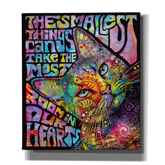 Epic Graffiti 'The Smallest Things' by Dean Russo, Giclee Canvas Wall Art, 26"x30"