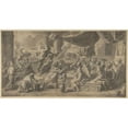 thumbnail image 3 of François Verdier 18x12 Black Modern Framed Museum Art Print Titled - The Harpies Driven from the Table of King Phineus by Zetes and Calais, 3 of 5