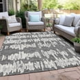 thumbnail image 6 of Addison Rugs Chantille Indoor/Outdoor Transitional Stripes Gray Washable Rectangle Rug, 3' x 5', 6 of 6
