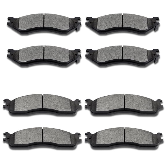 ECCPP 8PCS Ceramic Brake Pads Fits 2003-2008 for Dodge Ram 2500 5.9L 2003 for Dodge Ram 3500 8.0L Front Rear Left and Right